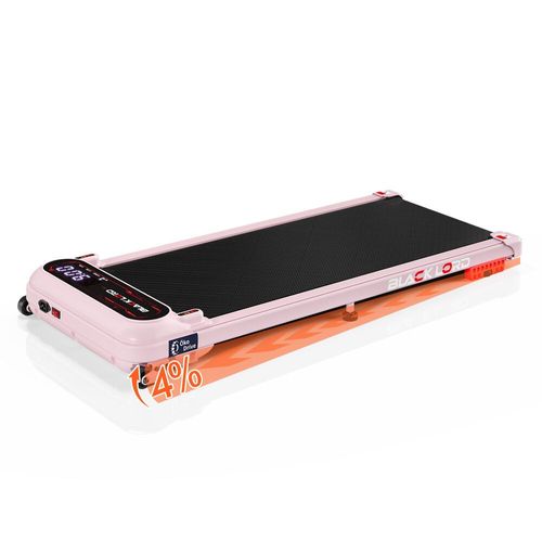 Black Lord Tapis De Marche, Tapis Roulant Mince Bureau, 1-11km/H, Tapis 390mm, Absorption Chocs, Télécommande & App, Affichage Led