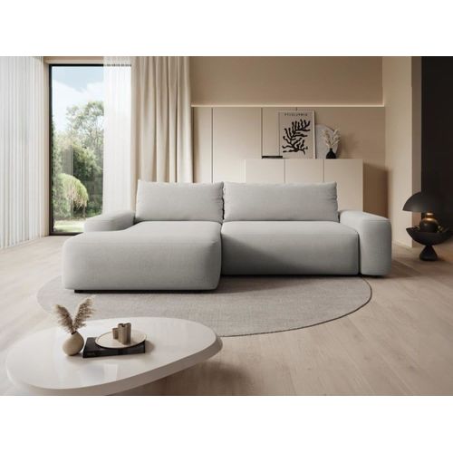 Canapé D'angle 4 Places Gris Clair