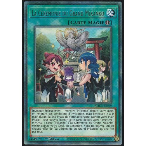 Carte Yu-Gi-Oh - La Ceremonie Du Grand Mikanko - Amde-Fr029 - Rare - Incroyables Defendeurs -