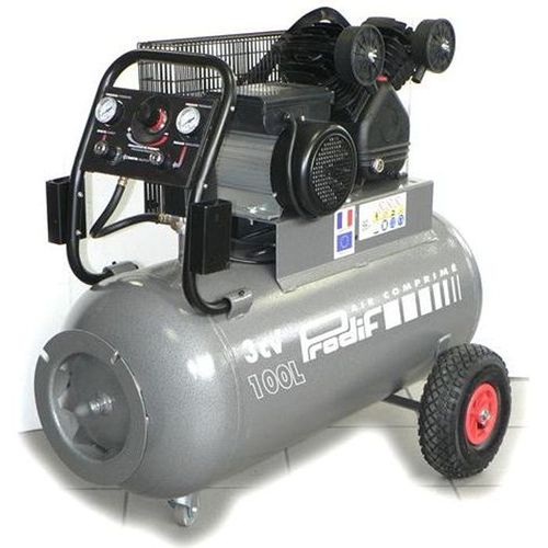 COMPRESSEUR COURROIE BI-CYLINDRE PRODIF 380L-MIN