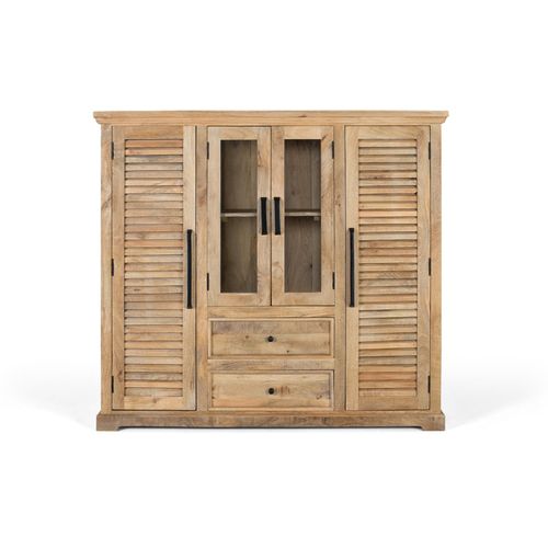 Armoire En Bois De Manguier Massif Avec Deux Portes Centrales