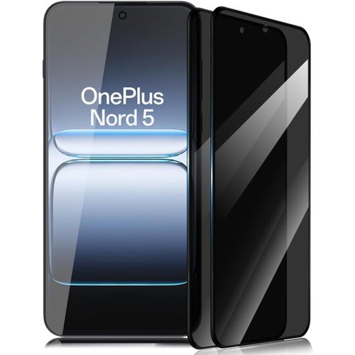 Cauc-2 Pièces Verre Trempé Anti Espion Pour Oneplus Nord 5 5g Protection D'écran, Dureté 9h Glass Anti Rayures - Confidentialité Protection En Écran, Film Verre Protection