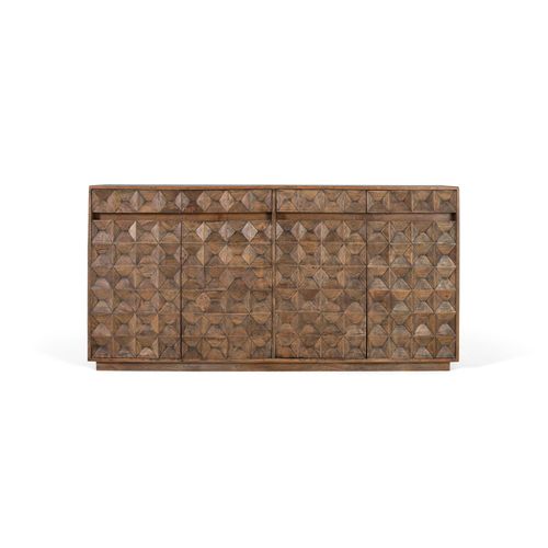 Buffet En Bois De Manguier Avec Finition Vieillie