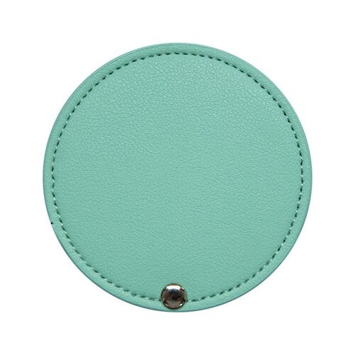 Mini Miroir De Maquillage En Métal Ultra-Mince, Portable En Acier Inoxydable, Compact, À Main, Personnalisé, Beauté, Cosmétique, Cadeau, 1 Pièce 