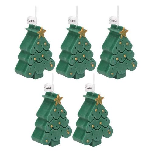 Ensemble De Bougies Parfumées, Cire De Soja En Forme D'arbre De Noël, Anti-Stress, Aromathérapie, Pour Chambre À Coucher, Pour Anniversaire 