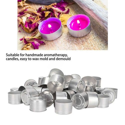 Boîte Vide En Aluminium Pour Lampes À Huile Aromathérapie, 100 Pièces, Diy, Coquille De Lampe, Bougie Vide, Conteneur De Cosmétiques De Beauté 