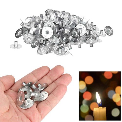 Mèches De Bougies Professionnelles, Base Métallique, Diy, 200 Pièces, Support Pour Bougies, Kit De Maquillage 