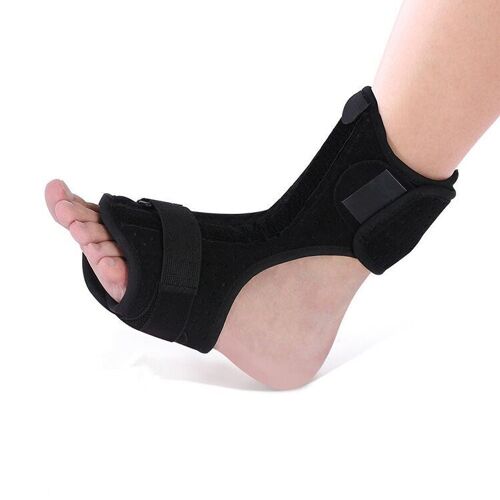 Support Médical D'attelle De Pied De Cheville + Boule De Massage À Pointes Plantaires, Fasciite Dorsale, Attelle De Nuit, Stabilisateur D'orthèse De Pied 