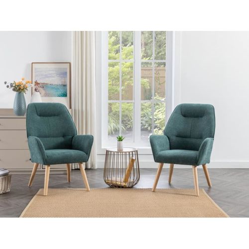 Fauteuil Droit Bleu Canard