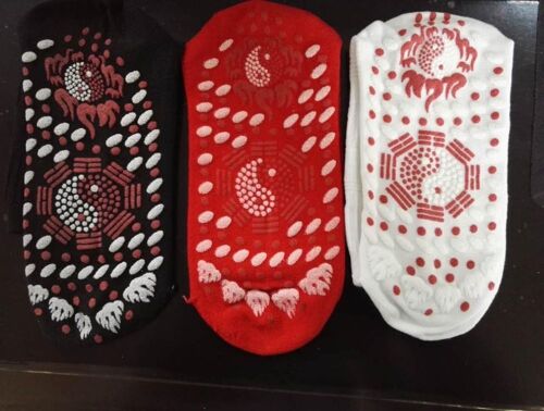 Chaussettes Chauffantes Pour Hommes Et Femmes, 3 Paires, Auto-Chauffant, Technologie Nano Infrarouge, Thérapie Magnétique, Soins Des Pieds, Tourmaline, Pour Hommes Et Femmes 