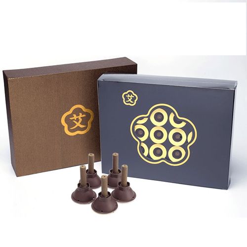 Boîte Cadeau De Haute Qualité, Bâton De Bougie Moxa, Tube D'acupuncture Méridiens, Moxibustion, Bois D'absinthe, Micro Fumée, 60 Pièces 