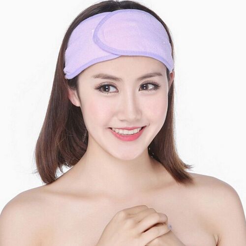 Bandeau Élastique Doux Pour Femmes, 1 Pièce, Haute Qualité, Lavage Du Visage, Maquillage Spa, Extensible, 5 Couleurs, Offre Spéciale