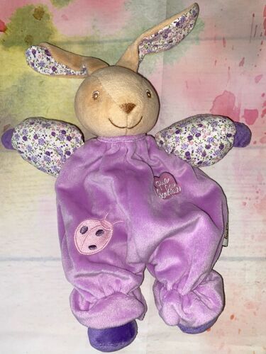 Doudou Lapin Blanc Parme Violet Que Du Bonheur Thème Lilas