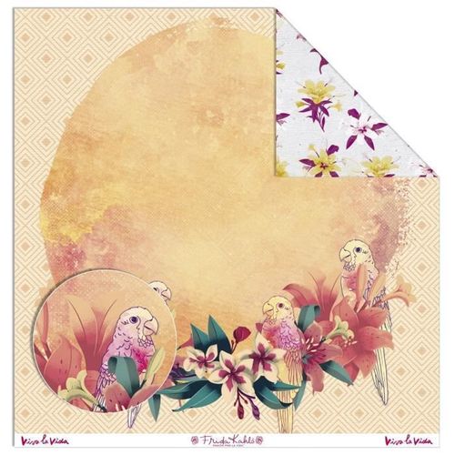 Papier Créatif Frida Kahlo - Végétal Orange