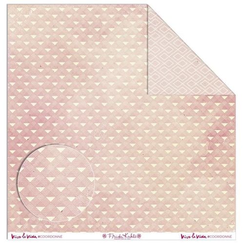 Papier Créatif Frida Kahlo - Motif Triangles Roses