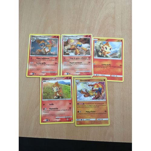(1831) 2x Chimpenfeu + 2x Ouisticram + Simiabraz Pokemon