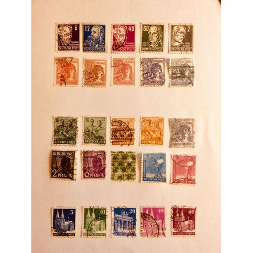Lot 4 / Timbre Allemagne 1947/1948 Zones D'occupations Alliées