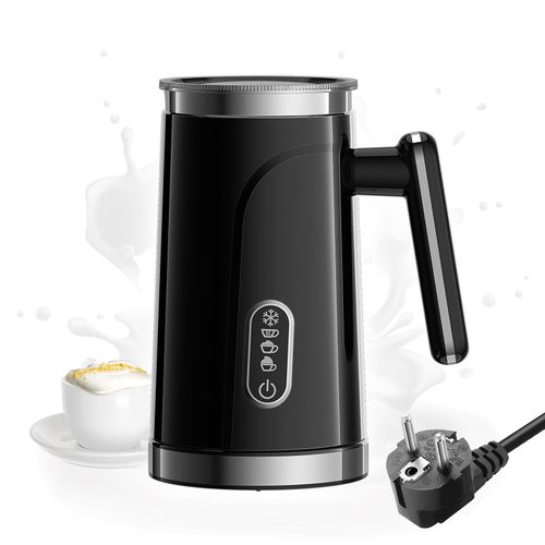 BioloMix-Mousseur à lait chaud et froid automatique,chauffe-lait pour latte,mousseur,chocolats chauds,cappuccino,4 en 1 - Type 220V EU BLACK