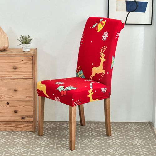 Housses De Chaise Extensibles Pour Décoration De Noël,Housse De Fauteuil,Matériau Élastique,Protecteur De Chaise,Salle À Manger,Bureau,Banquet - Type [Color 21]-1 Piece