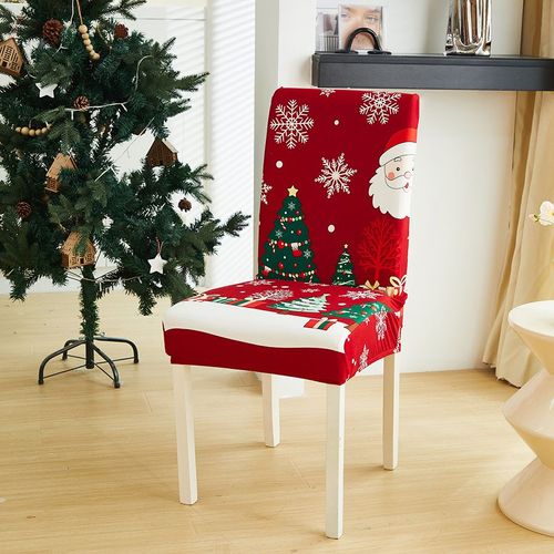 Housses De Chaise Extensibles Pour Décoration De Noël,Housse De Fauteuil,Matériau Élastique,Protecteur De Chaise,Salle À Manger,Bureau,Banquet - Type [Color 22]-1 Piece