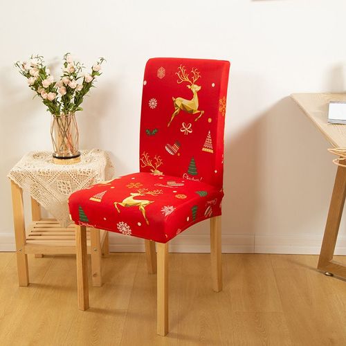 Housses De Chaise Extensibles Pour Décoration De Noël,Housse De Fauteuil,Matériau Élastique,Protecteur De Chaise,Salle À Manger,Bureau,Banquet - Type [Color 3]-1 Piece