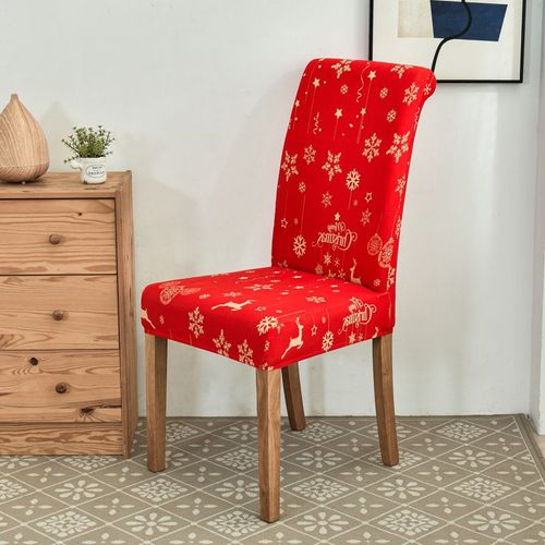 Housses De Chaise Extensibles Pour Décoration De Noël,Housse De Fauteuil,Matériau Élastique,Protecteur De Chaise,Salle À Manger,Bureau,Banquet - Type [Color 8]-1 Piece