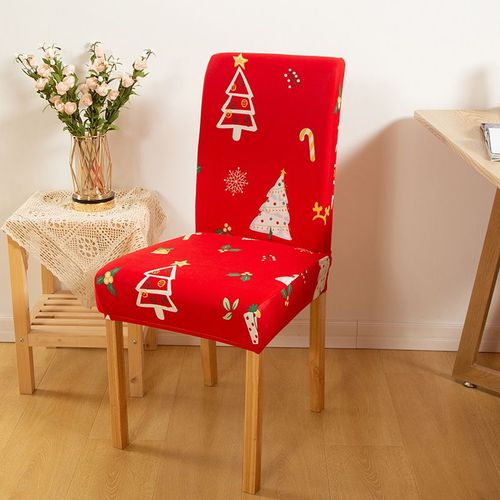 Housses De Chaise Extensibles Pour Décoration De Noël,Housse De Fauteuil,Matériau Élastique,Protecteur De Chaise,Salle À Manger,Bureau,Banquet - Type [Color 4]-1 Piece