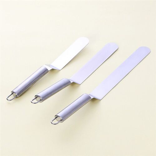 Spatule En Acier Inoxydable Pour Gâteau Gratte-Beurre Outil Pour Gâteau Fondant Pâtisserie Outil De Cuisine Anniversaire Spatule Pour Gâteau Crème