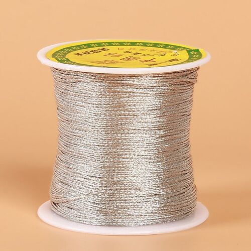 Cordon Corde À Noeud Chinois Couleur Argent/Or Cordon Pour Artisanat Bricolage Outil De Couture Manuel 2019