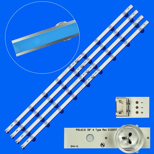 Bande de rétroéclairage LED pour 39LAPowered 18 39LA621S 39LA621V 39LN539V 39LN5403 39LN613V 39LP645H AGF78400401 Innotek POLA2.0 Type 39 Rev ""Nipseyteko®""