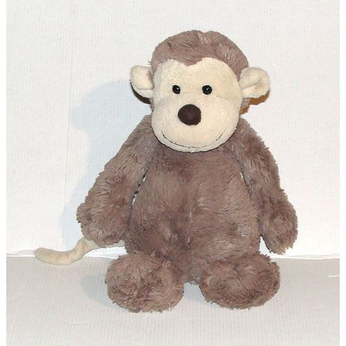 Doudou Singe Marron Beige Jellycat Peluche Ouistiti 30 Cm