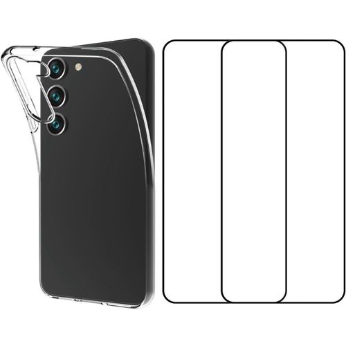 Pack Essentielb Samsung S23+ Coque Rigide + Verre Trempe
