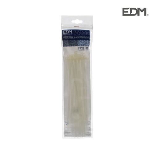 Collier de serrage plastique 200x4,8 mm (sachet 25 u.) edm