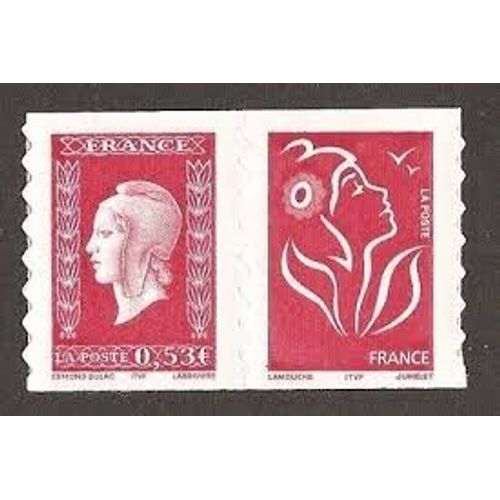 60ème Anniversaire De La Marianne De Dulac Avec La Marianne De Lamouche Paire 3841 Ou 66 Année 2005 Autoadhésifs N° 3841 3744 Ou 66 49 Yvert Et Tellier Luxe