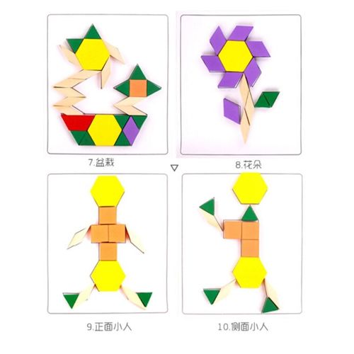 Nouveau Dessin Animé Animal Pingouin, Planches À Puzzles, Jouets Classiques, Formes En Bois, Tangram, Boîte À Puzzle
