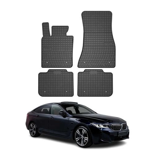 Omac Tapis De Sol Pour Bmw Série 6 Gran Turismo G32 2017-2025 Noir Caoutchouc