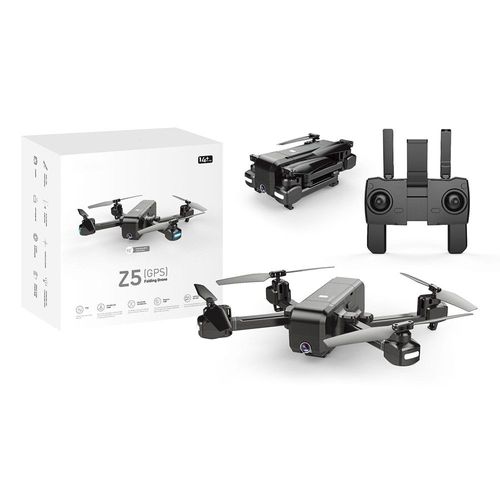 Sjrc Z5 Rc Drone Quadrocopter - 1080p Caméra, Gps, 2.4g Wifi Fpv, Suivez-Moi Mode Noir,