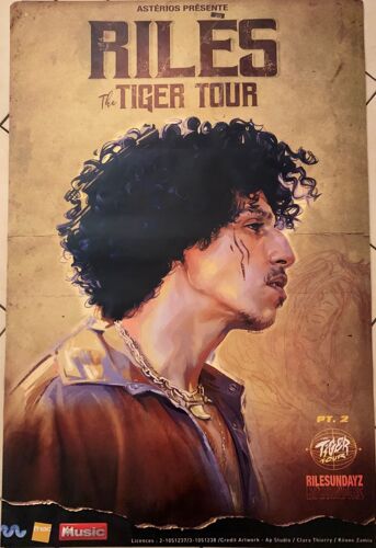 Rilès - The Tiger Tour - 80x120cm - Affiche / Poster Envoi En Tube