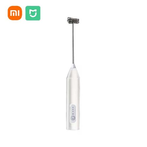 XIAOMI mousseur à lait électrique Mini portable sans fil puissant type-c Rechargeable commodité café lait fouet fouets de cuisine - Type White 1 Mixing Head #A