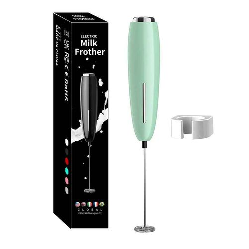Déterminer mousseur à lait électrique injuste de cuisine avec support,mélangeur de mousse,batterie 62,clics centre commercial pour café - Type Green #A