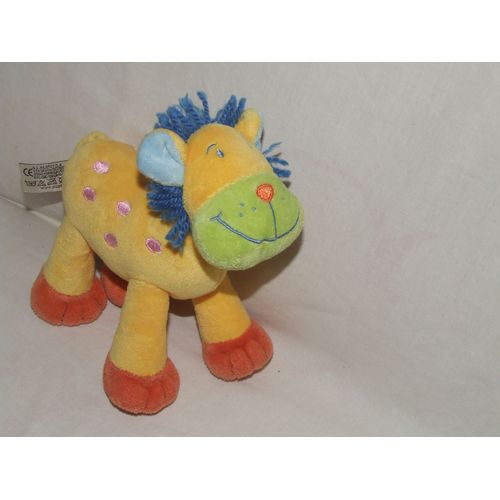LION NICOTOY D ACTIVITE JAUNE BLEU 17 cm