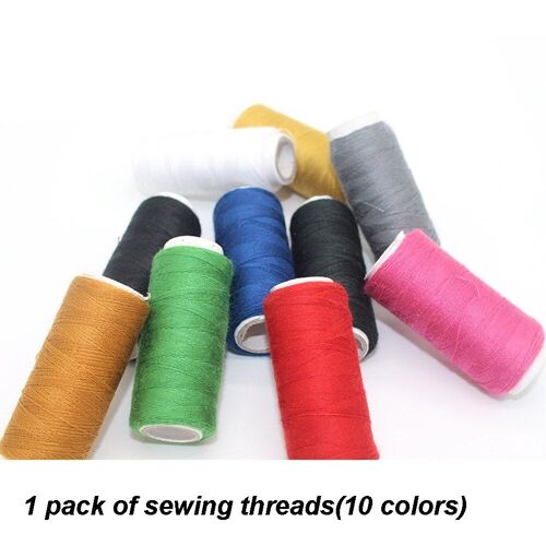 XUE Fil À Coudre Professionnel 10 Bobines Bobine De Couleur Mixte Quilting Domestique Tout Usage Filé Fin Couture Solide Artisanat À La Main