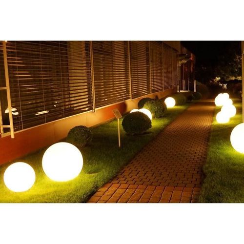 Lumisky - Boule Lumineuse Filaire Pour Extérieur Led - Blanc Bobby - ?50cm Culot E27
