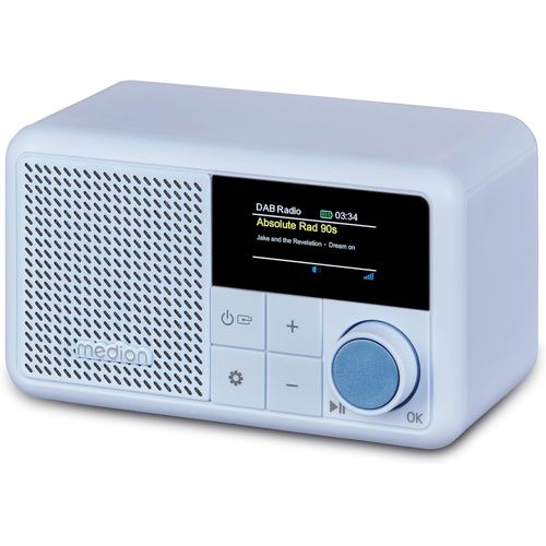 Radio Portable Mini Dab+ avec Bluetooth MEDION S66822 Bleu