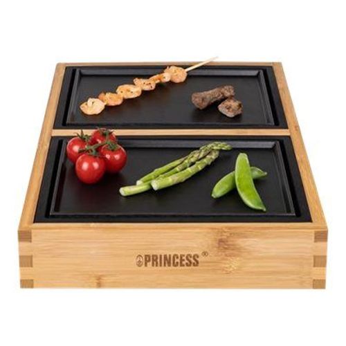 Princess Dinner4All 104040 Pure - Grill pour teppanyaki -électrique - 287 cm ² - bois