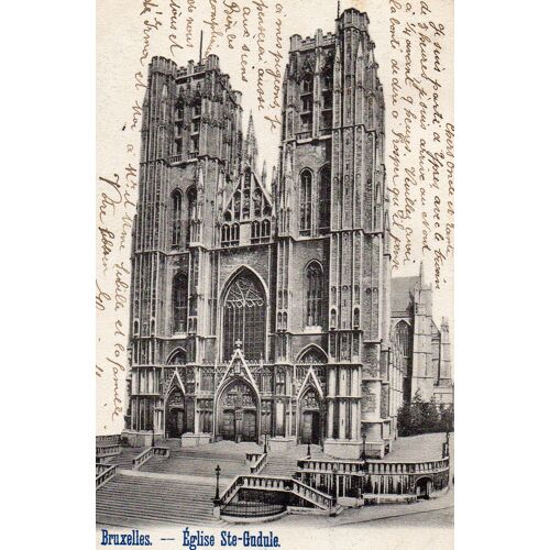 Cpa 1902 - Bruxelles - Belgique - Eglise Sainte -Gudule - Ecrite Et Timbree