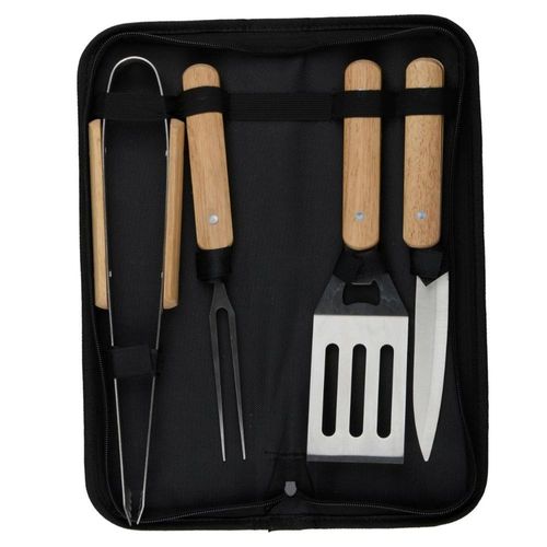 Alpina BBQ Toolset - Ensemble de 4 pièces avec sac de rangement