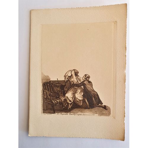 Carte Double Sexy Le Repentir Tardif D'après Lawreince / Non Carte Postale