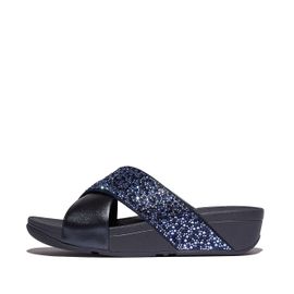 Chaussures Claquettes Fitflop Lulu Crystalsmix Metallic Cross