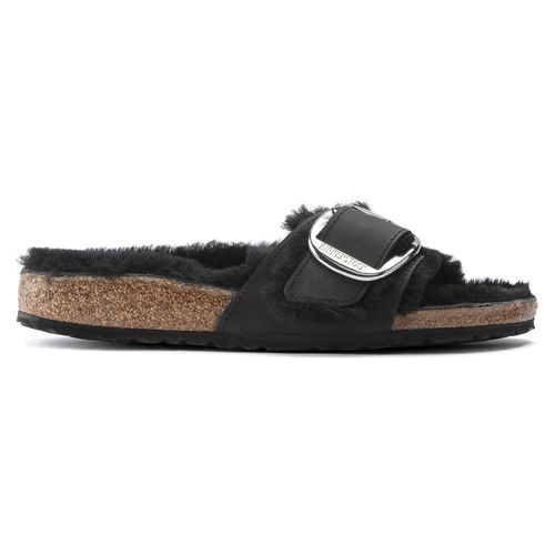 Sandales Birkenstock Madrid Big Buckle Shearling Oiled Leather